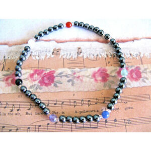 New Natural Crystal Healing Chakra Gemstones & Hematite Quartz 4mm Bracelet